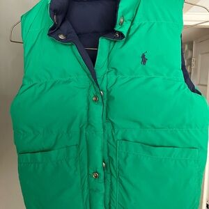 Ralph Lauren Kids Green Puffer Vest